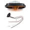 Truck-Lite Incandescent, Yellow Oval, 1 Bulb, Side Turn Signal, Black Grommet Mount, Pl-3, Stripped 60015Y - alternate 2